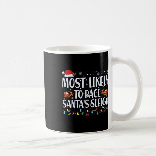 Mug Les Plus Probables De Course Père Noël Sleigh Fami (Droite)