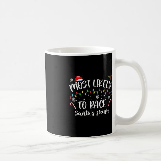 Mug Les Plus Probables De Course Père Noël Sleigh Fami (Droite)