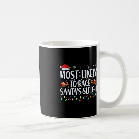 Mug Les Plus Probables De Course Père Noël Sleigh Fami (Droite)
