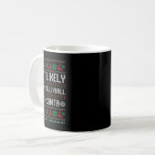 Mug Les Plus Probables De Jouer Au Volley-Ball Avec Pè (Devant gauche)