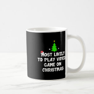 Mug Les Plus Probables De Jouer Jeu Vidéo Sur Noël Drô