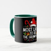 Mug Les Plus Probables D'Être L'Elfe Grumpy Drôle Noël (Devant gauche)