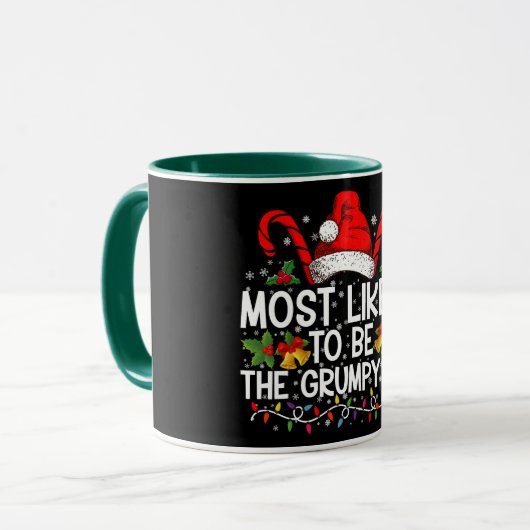 Mug Les Plus Probables D'Être L'Elfe Grumpy Drôle Noël (Devant gauche)
