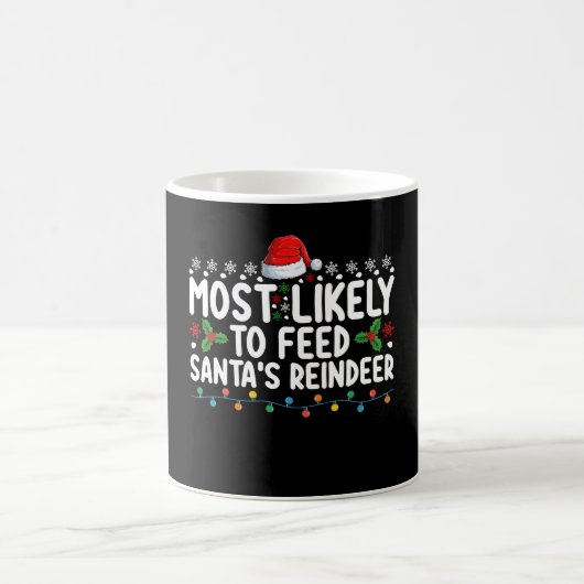 Mug Les Plus Susceptibles De Nourrir Père Noël Reindee (Centre)