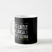 Mug Les Plus Susceptibles D'Écraser Père Noël Le Sleig (Devant gauche)