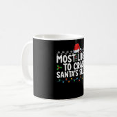 Mug Les Plus Susceptibles D'Écraser Père Noël Sleigh C (Devant gauche)