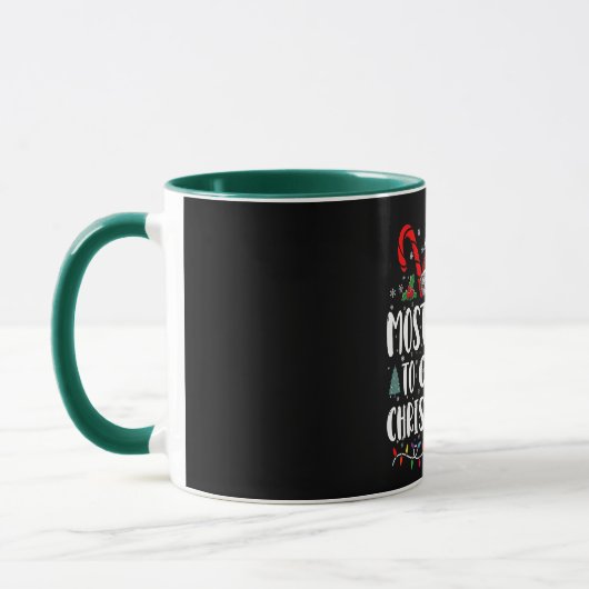 Mug Les Plus Susceptibles D'Grimper À L'Arbre De Noël (Gauche)