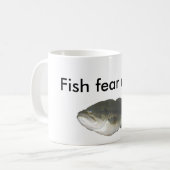 Mug Les poissons me craignent… (Devant gauche)
