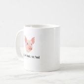Mug Les porcs sont des amis, pas conception de (Devant gauche)
