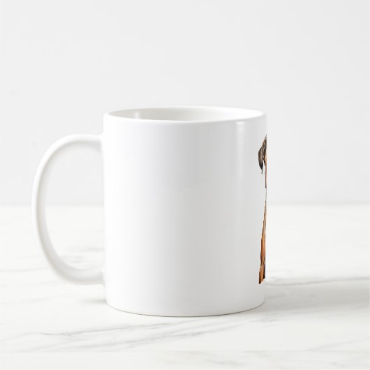 Mug Les potes de boxer les mignons dessins pour chien  (Gauche)