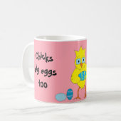 Mug Les poulets creusent aussi des oeufs (Devant gauche)