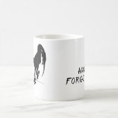 Mug Les poulets se souviennent (Dinosaure Caricature) (Centre)