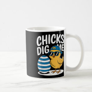 Mug Les poussins me creusent Poussins de Pâques Drôle 
