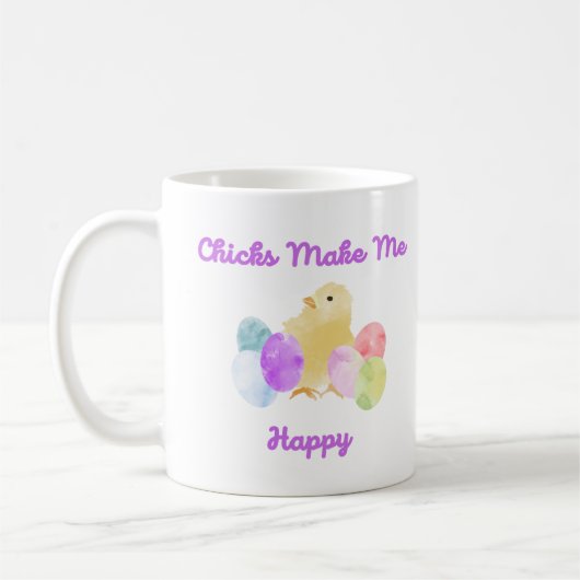 Mug Les Poussins Me Rendent Heureux (Gauche)