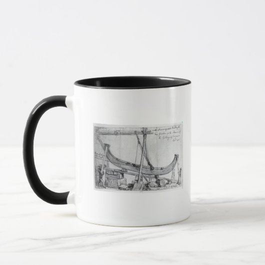 Mug Les poutres mobiles de fer utilisées construisent (Gauche)
