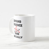 Mug Les preuves de demande pensent en critique (Devant gauche)