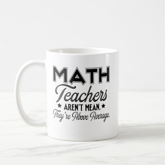 Mug Les professeurs de maths sont en colère, ils dépas (Gauche)