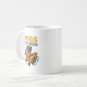 Mug Les pug volent haut (Devant gauche)