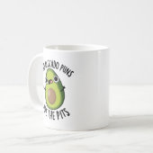 Mug Les Puns Avocado Mauvais Sont Les Pits Drôle Fruit (Devant gauche)