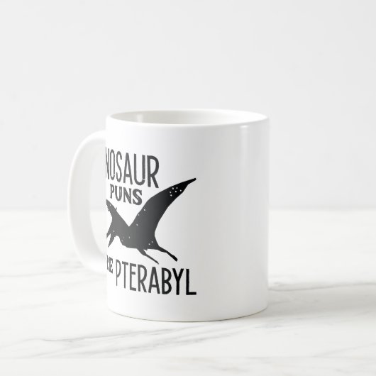 Mug Les Puns De Dinosaure Sont Ptérabyle (Devant gauche)