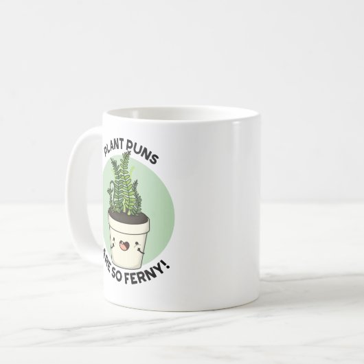 Mug Les Puns plantes Sont Tellement Fous Fils Fils (Devant gauche)