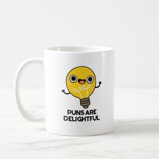 Mug Les Puns Sont De Délicieux Amusants Pun À Bulbe (Gauche)