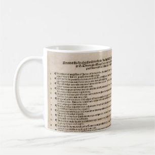 Mug Les Quatre-Vingt-Quinze Thèses (Martin Luther)