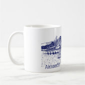 Mug Les rameurs de Crew Row s'affrontent avec le bleu  (Gauche)