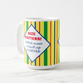 Mug Les rayures colorées, c'est important (Devant gauche)