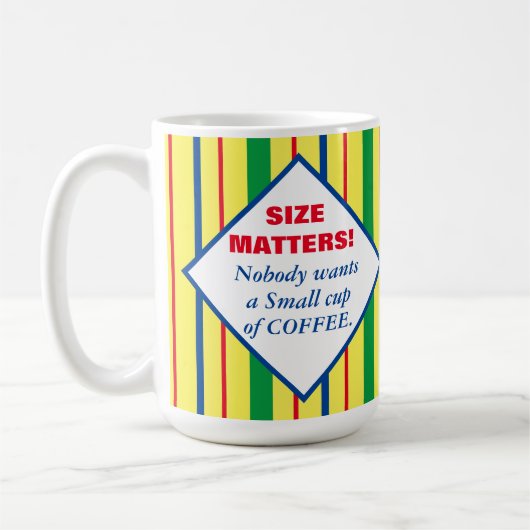 Mug Les rayures colorées, c'est important (Gauche)