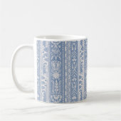 Mug Les rayures du renouveau égyptien, bleu lapis (Gauche)