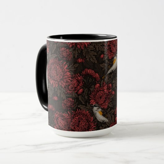 Mug Les Reddébutants dans les chrysanthèmes en brun et (Devant gauche)