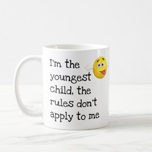 Mug Les règles drôles pour les plus jeunes enfants ne  (Gauche)