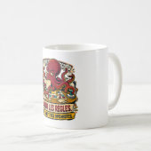 Mug Les règles sont très optimistes – pieuvre (Devant droit)