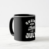 Mug Les Reines Sont Nées En Juillet Anniversaire Cadea (Devant gauche)