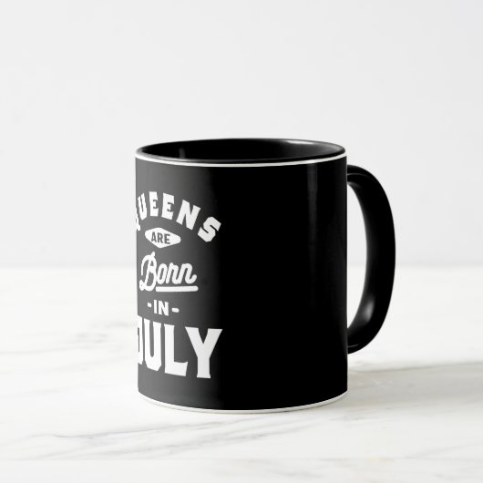 Mug Les Reines Sont Nées En Juillet Anniversaire Cadea (Devant droit)