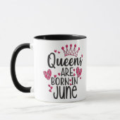 Mug Les Reines Sont Nées En Juin (Gauche)