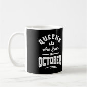 Mug Les Reines Sont Nées En Octobre Anniversaire Cadea (Gauche)