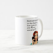 Mug Les relations sont comme Algebra Funny Quip (Devant droit)