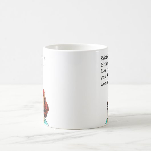 Mug Les relations sont comme Algebra Funny Quip (Centre)