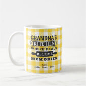 Mug Les repas de grand-mère deviennent souvenirs Jaune (Gauche)