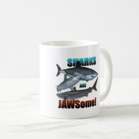 Mug Les requins sont JAWSome ! (Devant droit)