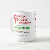 Mug Les restaurants de Marco Polo, Evanston, IL (Devant gauche)