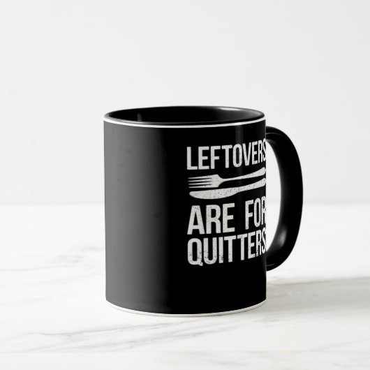 Mug Les Restes De Thanksgiving Sont Pour Quitters Clas (Devant droit)