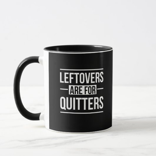 Mug Les Restes Sont Pour Quitters Thanksgiving (Gauche)