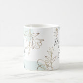 Mug Les rêves de monogramme personnalisé Citation de t (Centre)