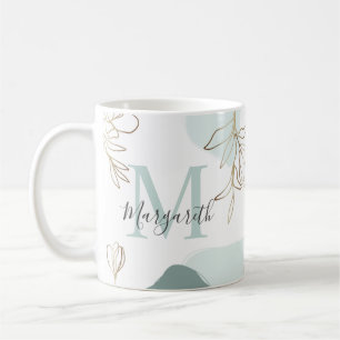 Mug Les rêves de monogramme personnalisé Citation de t