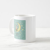 Mug Les rêves deviennent réalité | Lapin sur la Lune (Devant gauche)