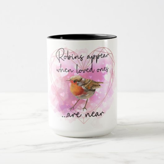 Mug Les Robins Apparaissent Quand Les Aimés Sont Près (Centre)