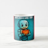 Mug Les robots ont aussi besoin d'amour - (Centre)
